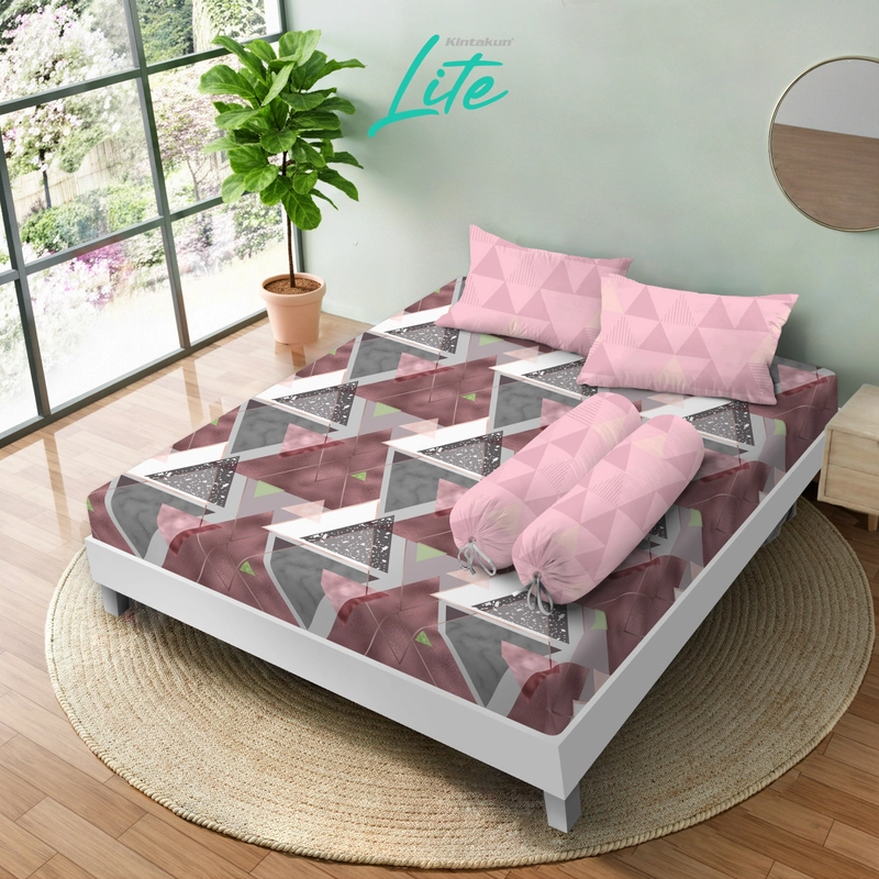 Product image Kintakun - Kintakun LITE Sprei Set 140 x 200 Fitted T30 cm Minimalis Flower Aesthetic Microfiber 140 x 200 Yufi