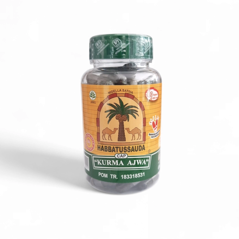 Product image Habbatussauda Cap Kurma Ajwa - Habbatussauda Serbuk 100kps hitam