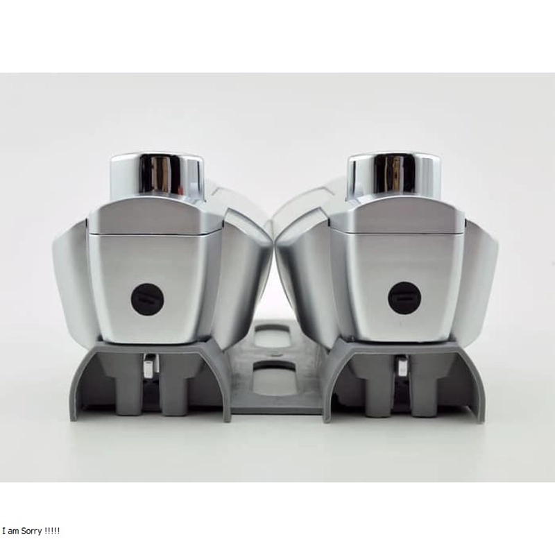 Product image Dispenser Sabun Cair Dan Tempat Sampo 2 Tabung A134 SILVER