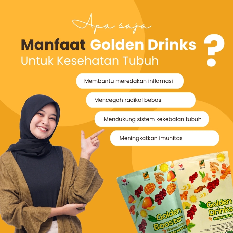 Product image SERAMBI BOTANI - Golden Booster Minuman Jamu Herbal Kunyit Temulawak 6 Sachet @15gr Original