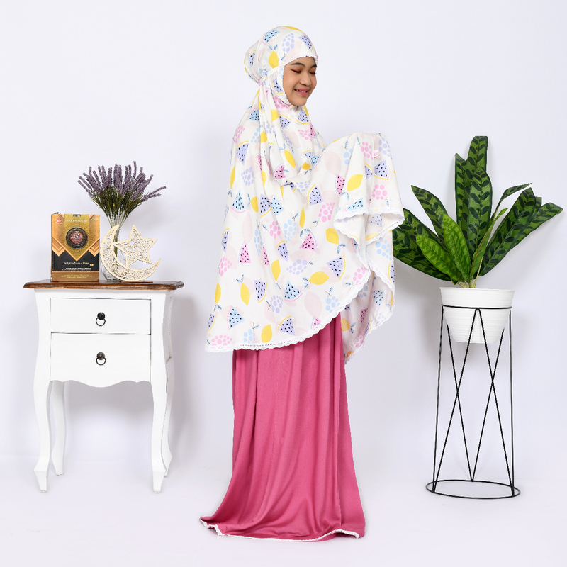 Product image Mukena Anak Tiara Editions Terbaru L pink