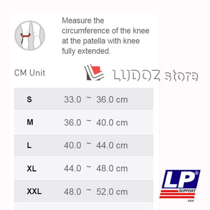 Product image LUDOZ Store - LP 272-Z LEG COMPRESSION SLEEVE EMBIOZ support 272Z Deker kaki lutut UKURAN S