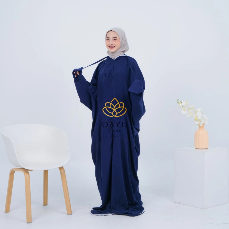 Product image qayd - Beli 1 Gratis 1 Mukena 2in1 Terusan Amena TERUSAN AMENA NAVY