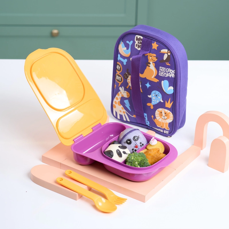 Product image CPM Official - CPM Kano Lunch Bag Set Of 3 / Kotak Bekal Makan Anak ALL SIZE Ungu