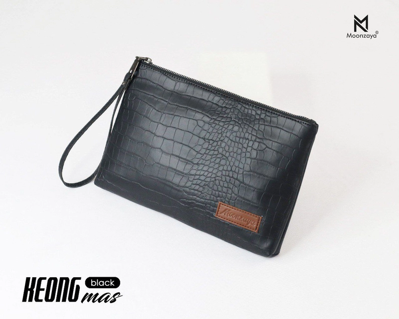 Product image Fashopid - MOONZAYA CLUTCH KEONG MAS ORIGINAL ALL BLACK
