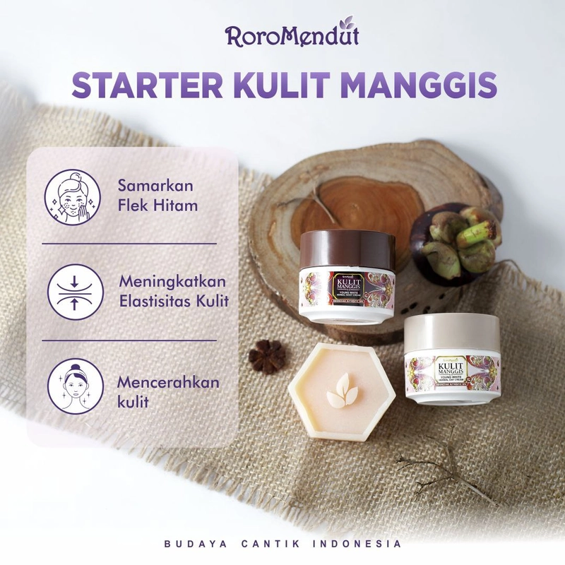 Product image Roro Mendut Skincare - Paket Cream Kulit Manggis Atasi Flek Hitam 3pcs Paket Starter