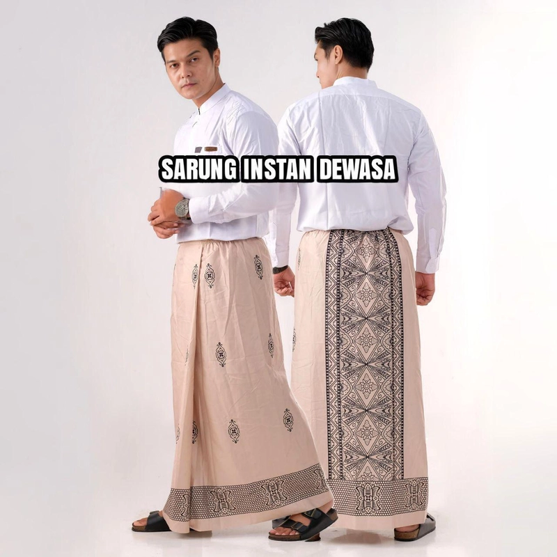 Product image Kois Batik - Sarung instan Pria Dewasa Simpel Anti Ribet Beas Seller Free Peci Rajut Sarung instan Dewasa coksu