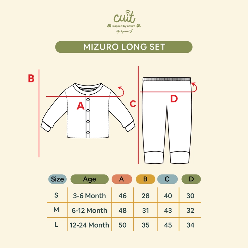 Product image CUIT Baby 3 Bulan - 2 Tahun Set Playsuit Anak Tangan Panjang Celana Panjang Mizuro Set L Blue