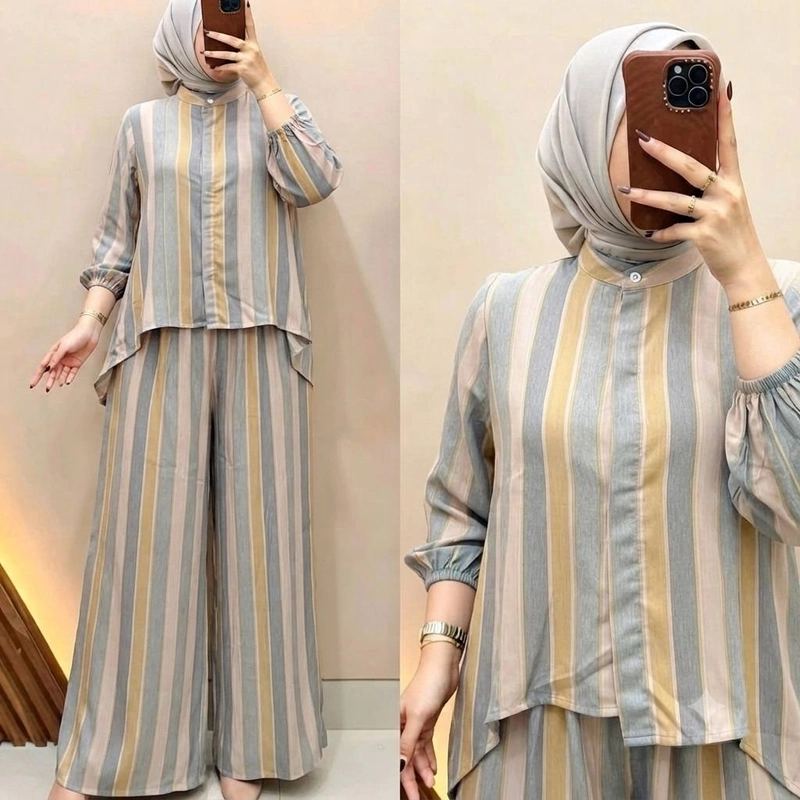 Product image Khisna collection - Ready stok oneset kulot kekinian cewek DARAYU Allsize 1