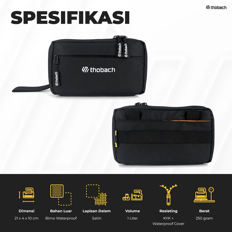 Product image Thobach official - THOBACH Sling Phone / Sling Pouch Anti Air Waterproof ELIO 250 gr Hitam