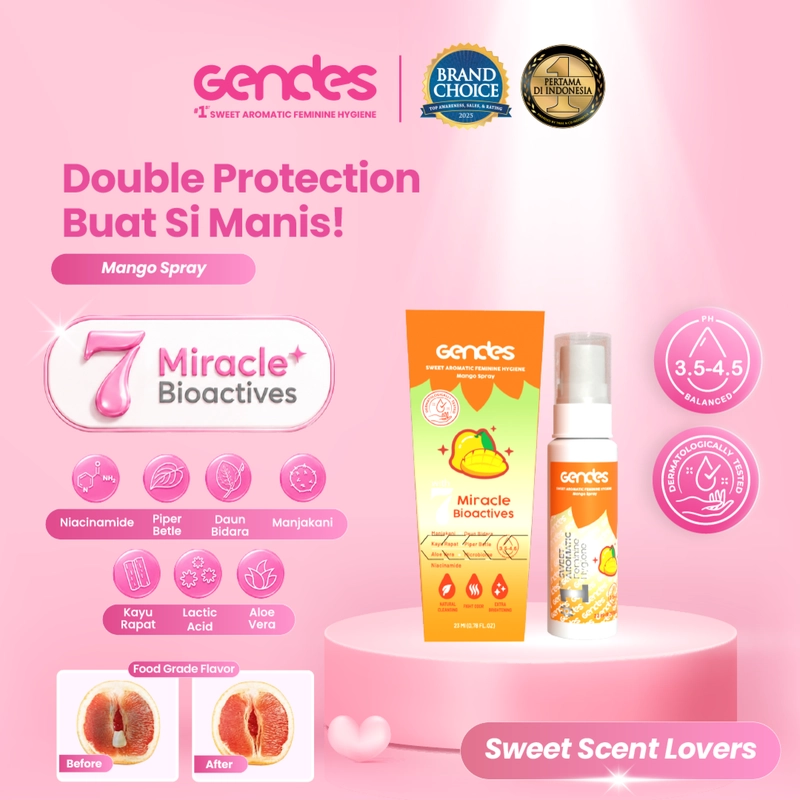 Product image GENDES - Gendes Sweet Aromatic Feminine Care Spray with Mango 7 Miracle Bioactives 23ml Mango