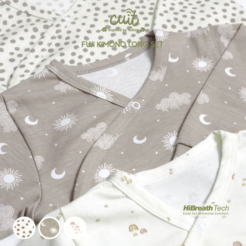 Product image CUIT MINIMALIST 3 - Fuji Kimono Long Set 0 - 24 Bulan NB Taupe Dream
