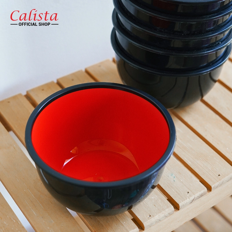 Product image CALISTA - Calista Mangkuk Ninja Mangkok Ramen Polos Ukuran M - Set isi 4pcs M-NINJA x4 HITAM