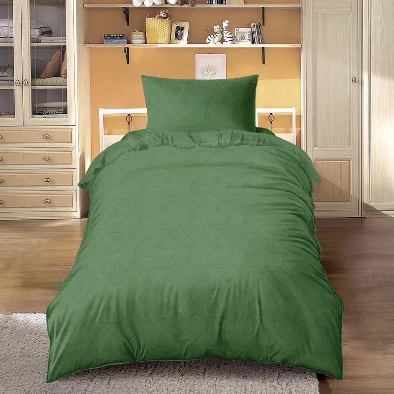 Product image LADY ROSE OFFICIAL - Aloha Max x Ayu Ting Ting Bed Cover Set Emboss Forest Green 120x200x25 Single Fitted