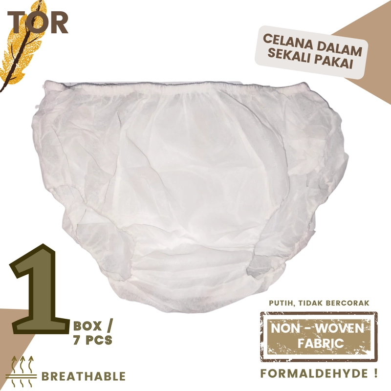 Product image Celana Dalam Pria Sekali Pake Disposable Underwear Bepergian / Di Rawat TOR all variant S