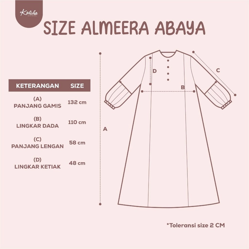 Product image Kalisha official - Abaya Hitam Gamis Abaya Lengan Balon Abaya Turkey Gamis Muslimah Almeera Abaya Polos Gamis Syari Allsize Black