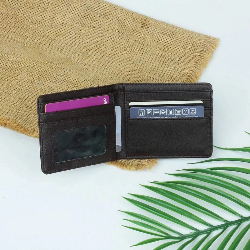 Product image KAHASIL - Dompet Lipat Pria Pendek Bahan Kulit PU Leather KHDP05 all variant COFFEE