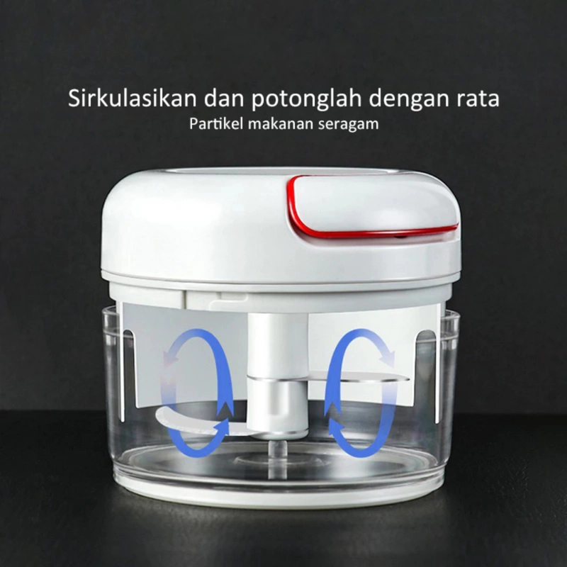 Product image KAMJE Blender Penggiling Penghalus Pencacah Bumbu Mini Chopper Serbaguna Tarik Manual KMJ014 KMJ014 RANDOM