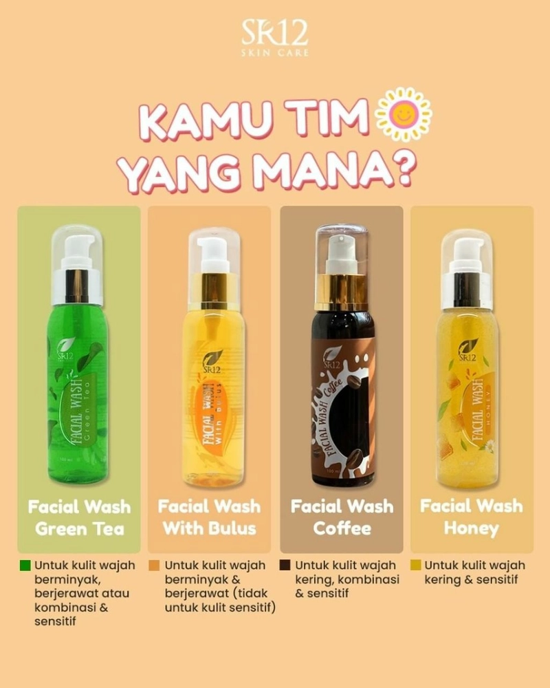 Product image SR12 Facial Wash Coffee Memudarkan Flek Hitam Dan Bekas Jerawat 100 ml Facial Wash Coffee