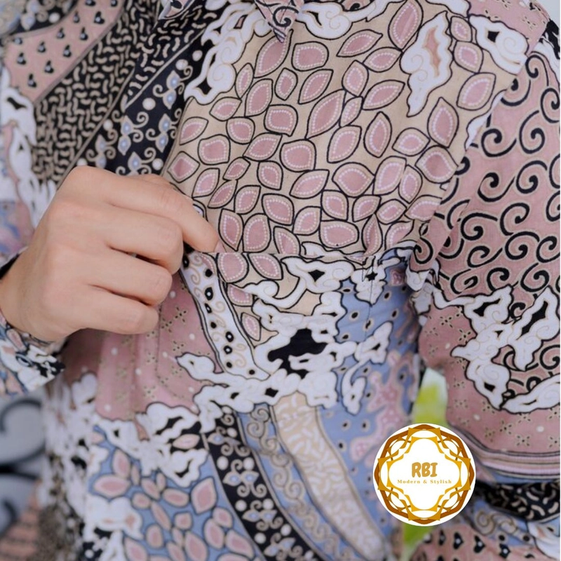 Product image Rambe Batik Indonesia - Gamis Rose Gold Batik Couple Kemeja Panjang Gamis Wisuda Gamis Kondangan Terbaru ROSE GOLD KEMEJA SAJA M