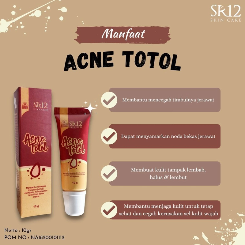 Product image Acne Totol Mengeringkan Jerawat Melembabkan Kulit Menyamarkan Bekas Jerawat 10 gr Acne Totol
