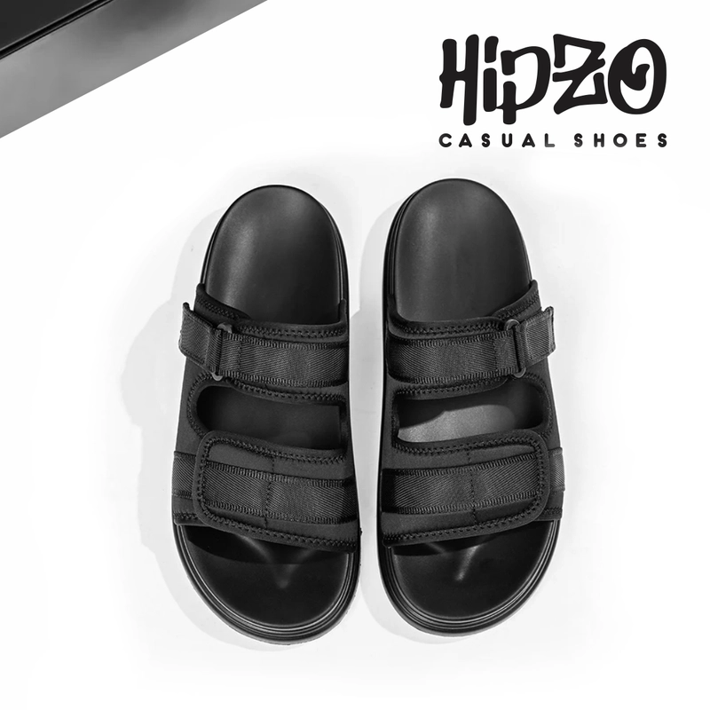 Product image Hipzo - HIPZO Sandal Selop Unisex CT039 Ringan Casual Untuk OOTD Santai Pria Wanita 41 HITAM