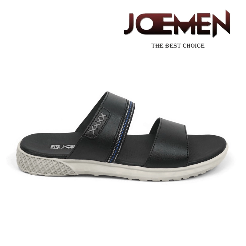 Product image Joemen Official - Joemen Sandal Pria Kulit S 38 New Original Brand Lokal Pria Slop Sandal Terbaru Joemen 2024 39 Hitam