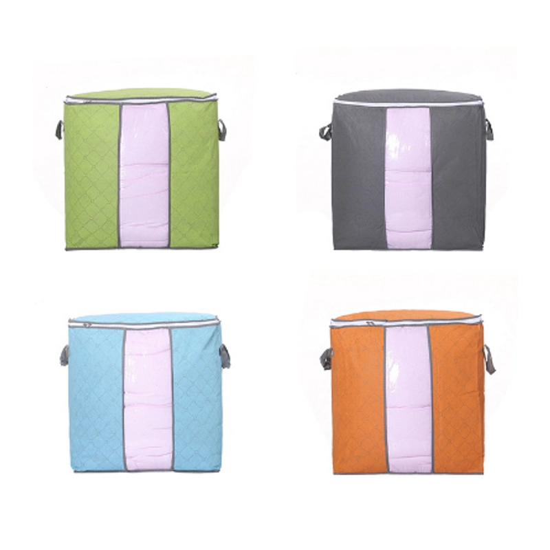 Product image KAMJE Storage Box Organizer Kotak Tempat Penyimpanan Serbaguna Sprei Selimut Bed Cover Baju KMJ109 KMJ109 LEBAR ORANGE
