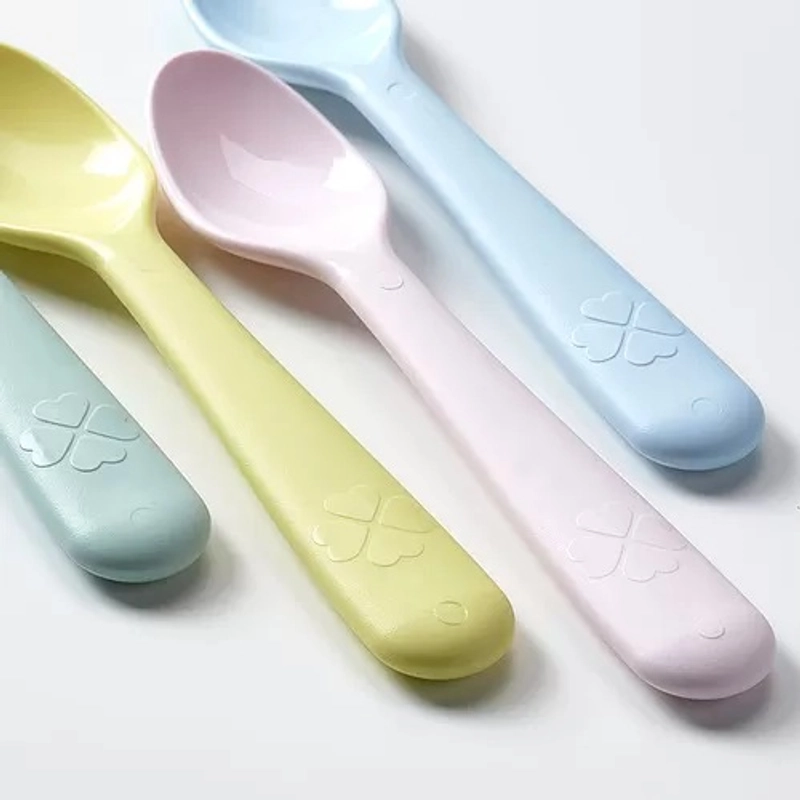 Product image RUMAH RAYA - (PO) Set Sendok Plastik Warna Warni 4 Pcs - KLS005 Set 4 Pcs Mix Colour