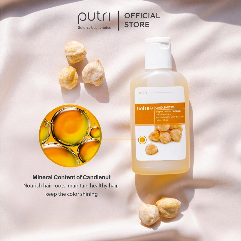 Product image SUPLAI SHOP - Minyak Kemiri Putri Nature Candlenut Oil Isi 100 ml