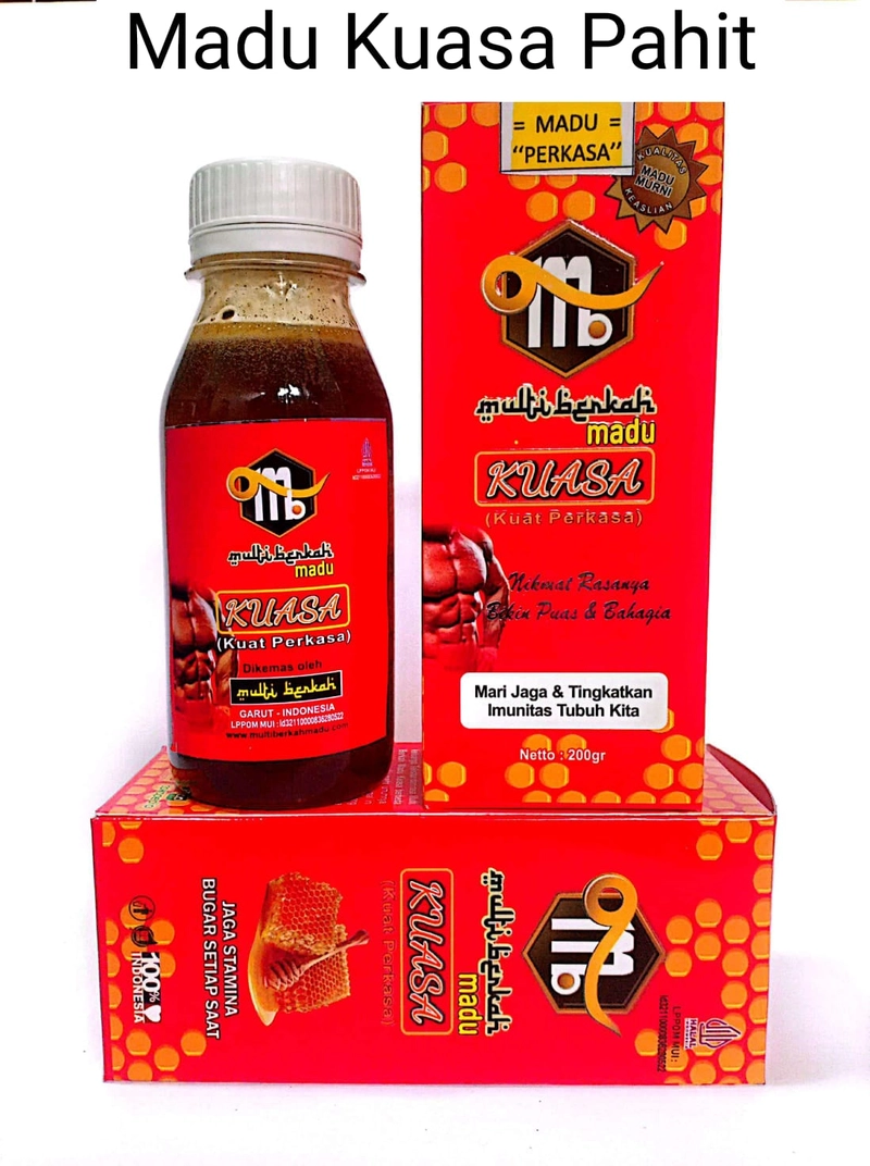 Product image Multi Berkah Madu - Madu Kuasa Penanbah Stamina vitalitas & Kebahagiaan Keluarga 200 gr Pahit