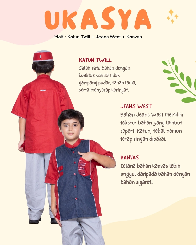Product image AL Irsyad Store - KOKO ANAK FATTAYA UKASYA Beli 1 Free Babygold 3 RED