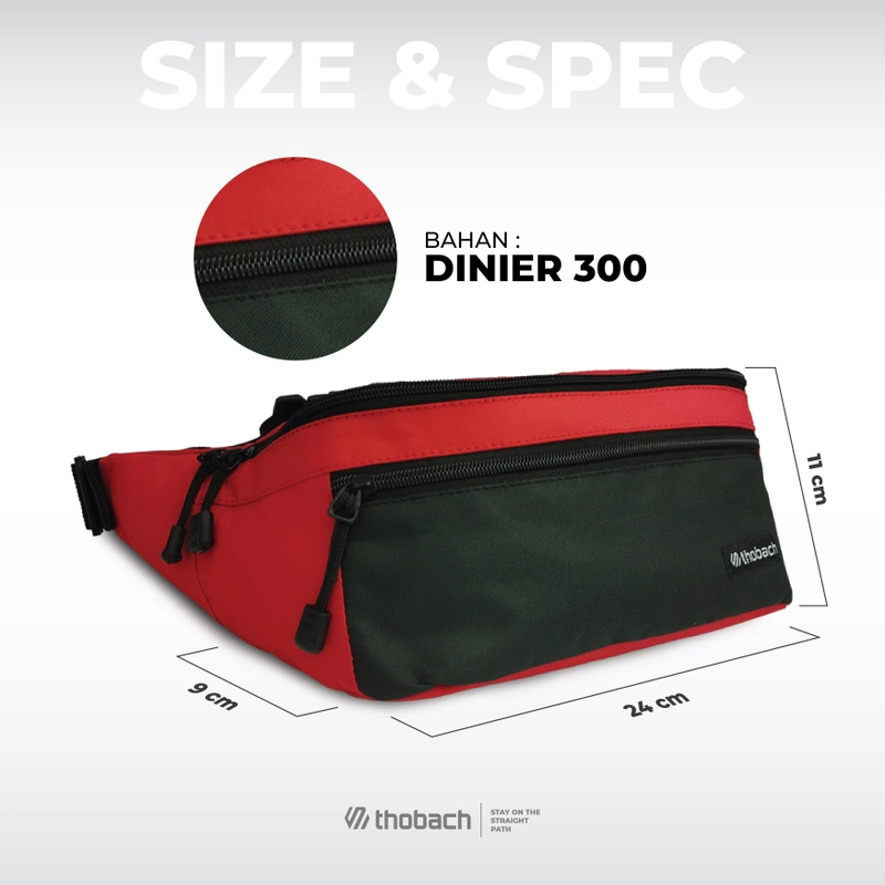 Product image Thobach official - THOBACH Waistbag FOGGIA ALL SIZE Red