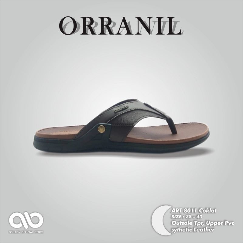 Product image Odillon - Orranil - 8011 / Sandal Jepit Pria Casual 42 BROWN