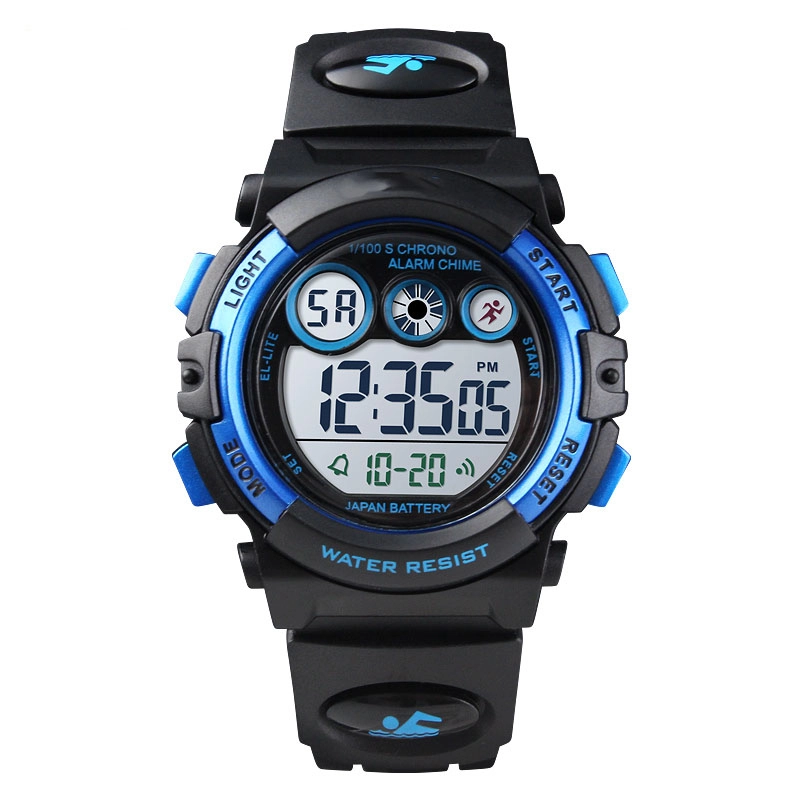 Product image RAYATORY - Jam Tangan Sporty Anak Anti Air 50 M + Box - 1451 Motif 1451 Black