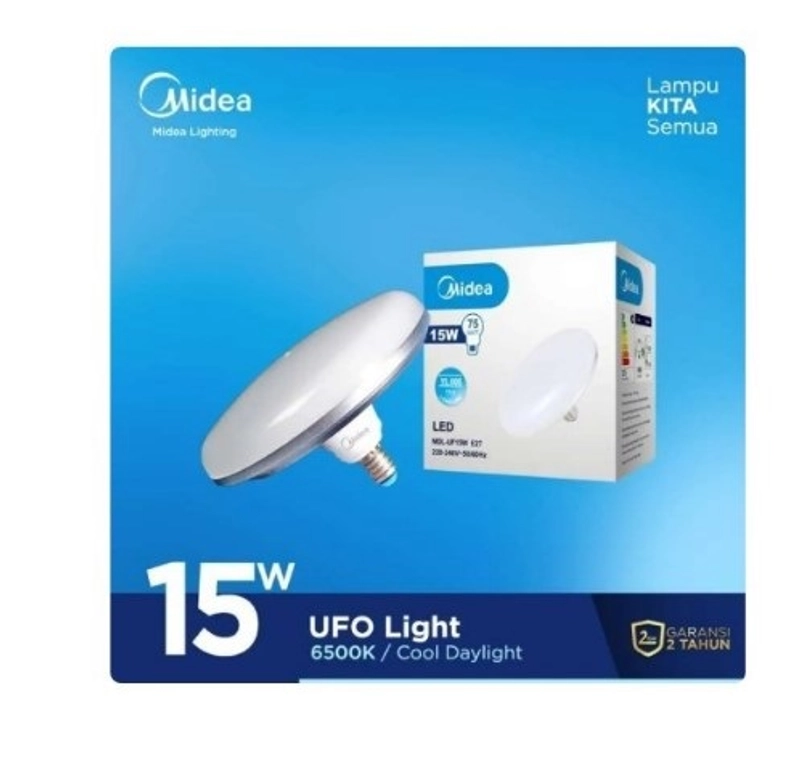 Product image UTAMAMEGA - Lampu UFO Led Midea 15 Watt Putih Type MDL-UF15W