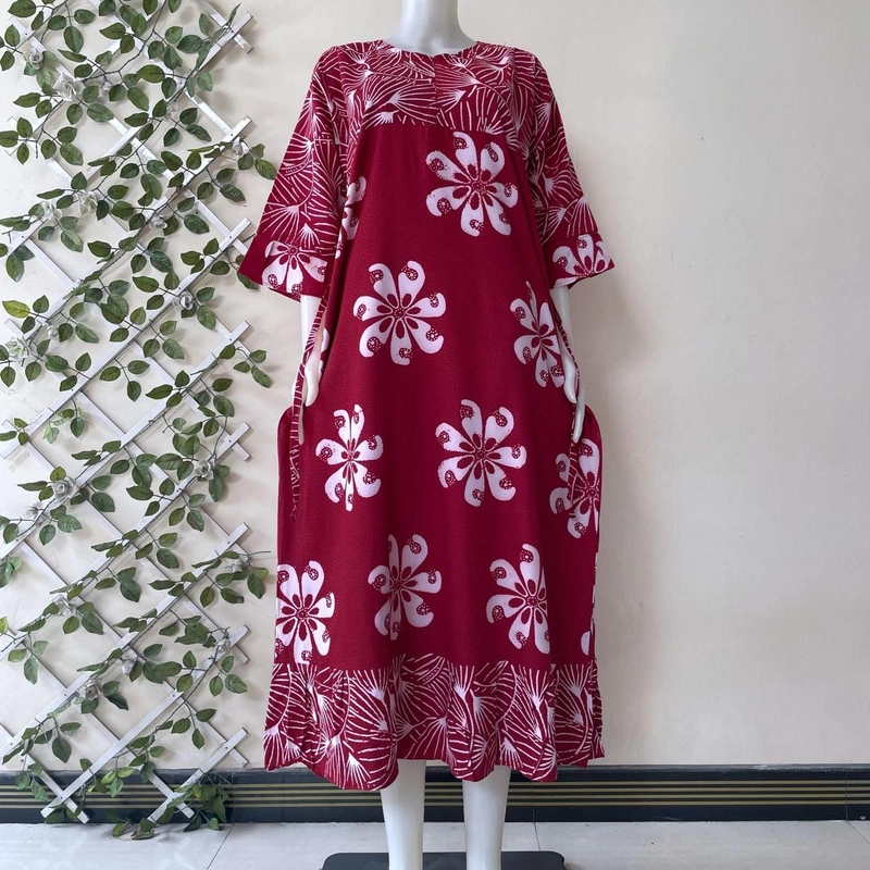 Product image Batik Ayodha - SEKDRESS KHANZA BUNGA ALLSIZE STANDART Allsize Kode D