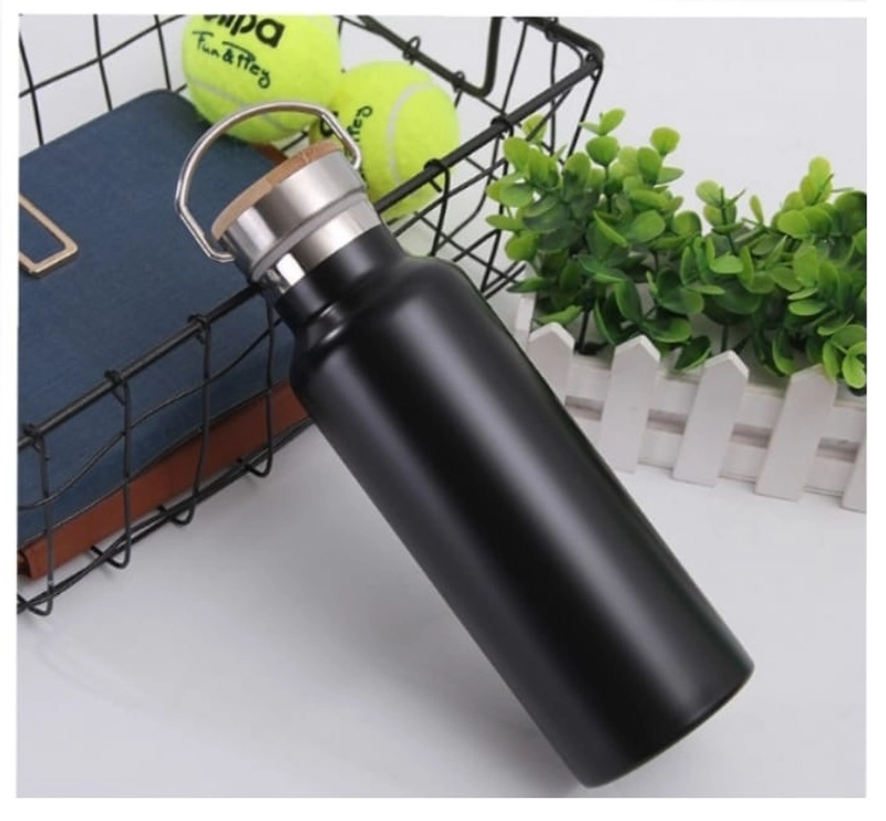 Product image Blooming_Deal - Termos Tutup Bambu 500ml / Tumbler Arizona Stainless Steel Tahan Panas H599 HITAM