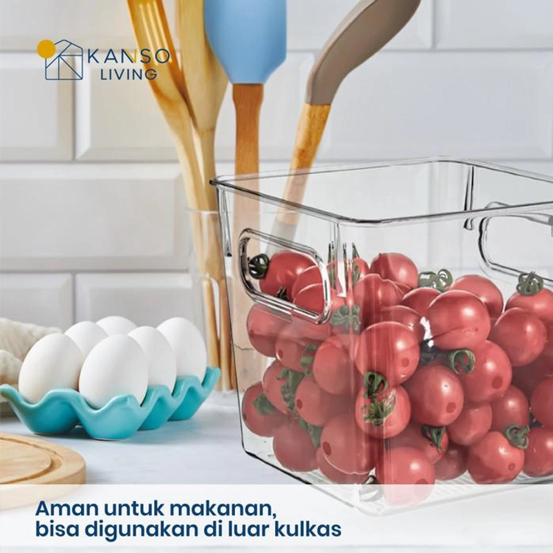 Product image Kanso Living - Kanso Living Kotak Penyimpanan Kontainer Makanan Kulkas Storage Box - 1 Set Isi 3 2200 1 Set isi 3