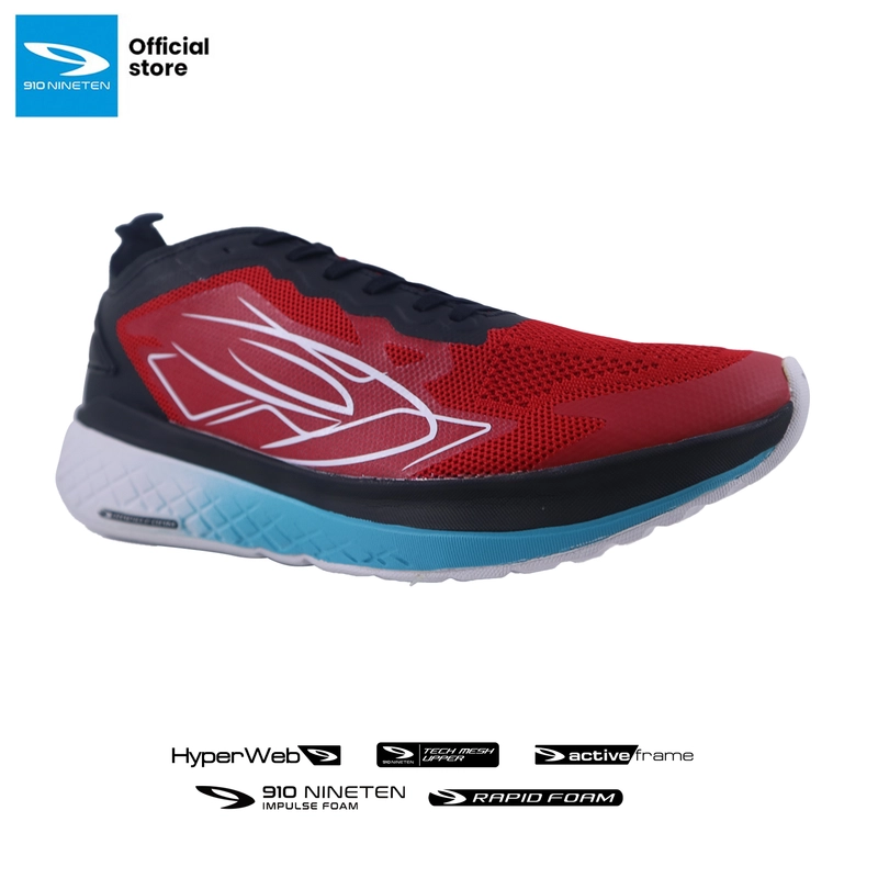 Product image 910 Nineten - GEIST EKIDEN GLIDE HITAM/MERAH/BIRU-MD 39 HITAM/MERAH