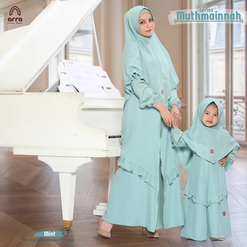 Product image Arra - Sarimbit Muthmainnah 02 Mint S Khimar Anak