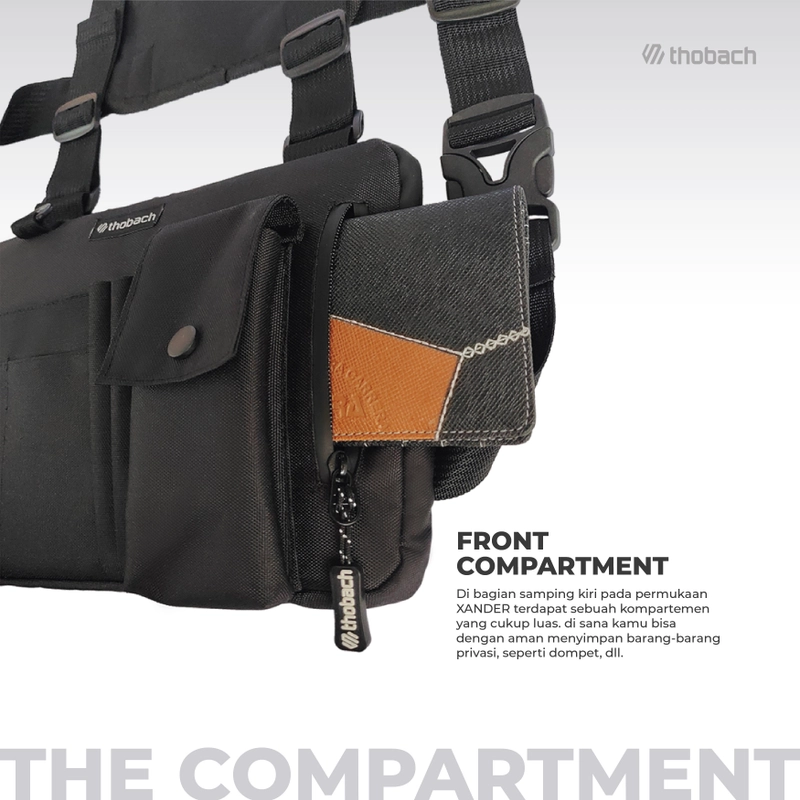 Product image Thobach official - THOBACH Tactical Chest Bag Anti Air Waterproof LIWA 250 gr Black