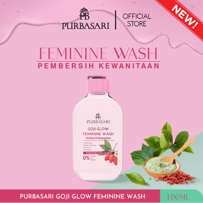 Product image Purbasari - Goji Glow Feminine Wash / Sabun Pembersih Kewanitaan 60ml Goji Pink
