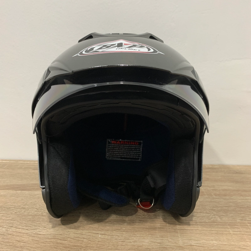 Product image Helm GL Abu Abu Glossy Polos Solid - Single Visor (Kaca Clear) Helm SNI Helem Dewasa L GL Abu Glossy
