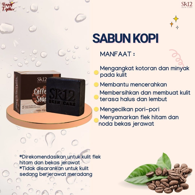 Product image SR12 Coffee Soap Sabun Kopi Mencerahkan Wajah Menghilangkan Flek Hitam Bekas Jerawat 60gr Coffee Soap