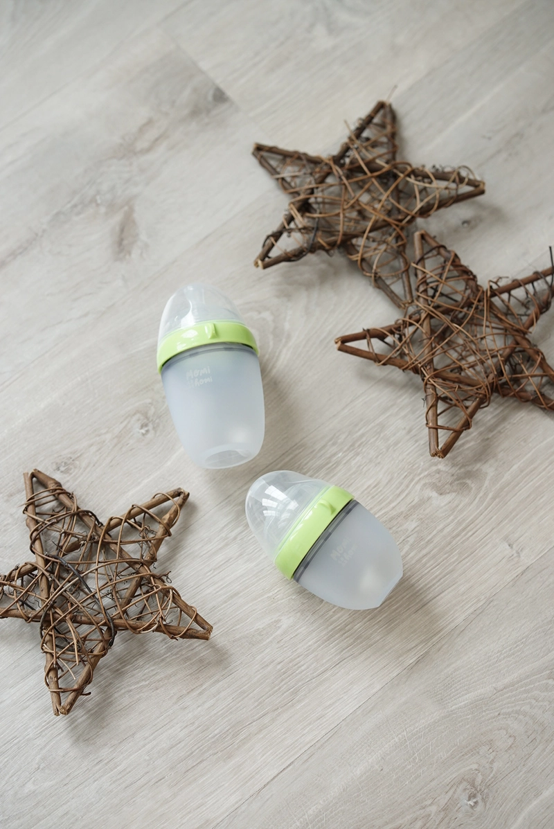 Product image MOMI HOMI - BOTOL DOT S05 BOTOL DOT SUSU BAYI SILIKON 150ML / 180ML / 250ML WIDENECK DOT NIPPLE ANTI COLIC 150ML HIJAU