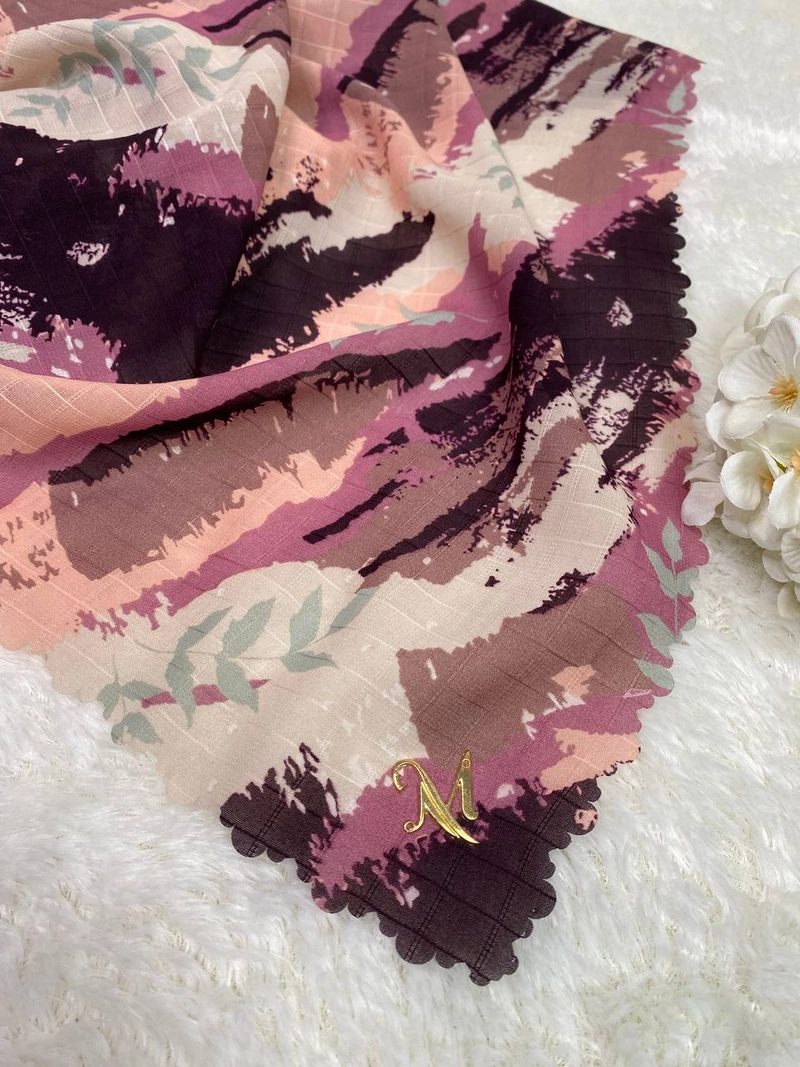 Product image Milyarda Hijab Official - Segi Empat Motif Aliza Allsize Purple