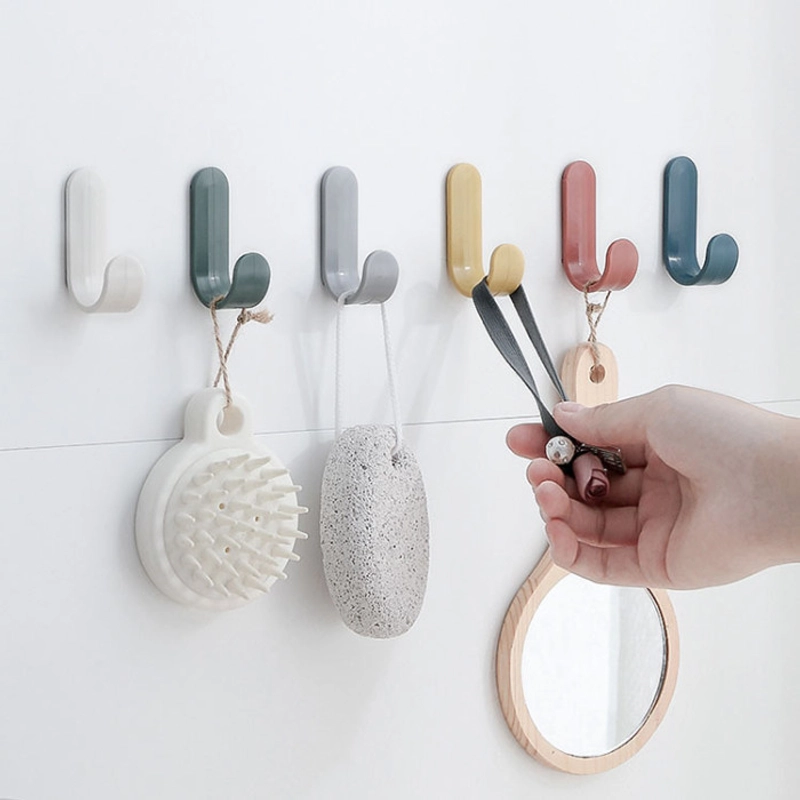 Product image KAMJE Gantungan Hanger Baju Rak Tempel Dinding Cantolan Barang Magic Hook Serbaguna KMJ071 KMJ071 RANDOM