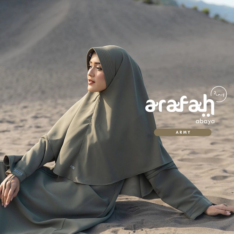 Product image Naisha HIjrah - Arafah Abaya S Army