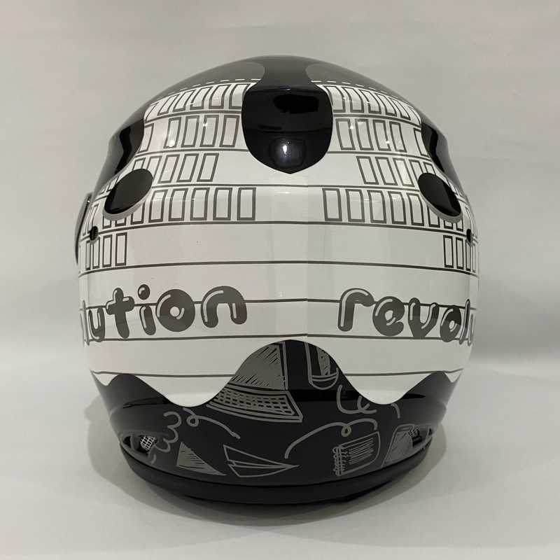 Product image Helm Nuvo Revolution Note Hitam Glossy - Helm SNI - Helm Dewasa L Nuvo Note Hitam Glossy